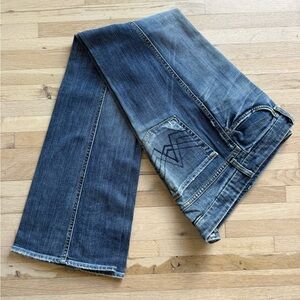 7 For All Mankind Blue Boot Cut Jeans